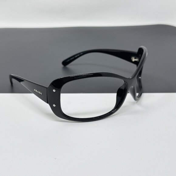 Prada Black Big Sunglasses Frame SPR 04F  1AB-1A1 Oversized 70mm  , 70 []13 - Picture 1 of 9